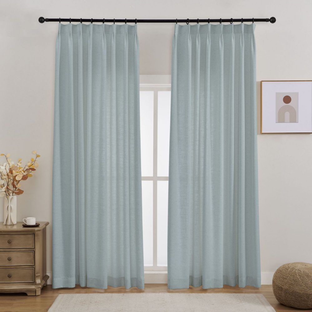 Sabrina Natural Linen Curtains for Living Room