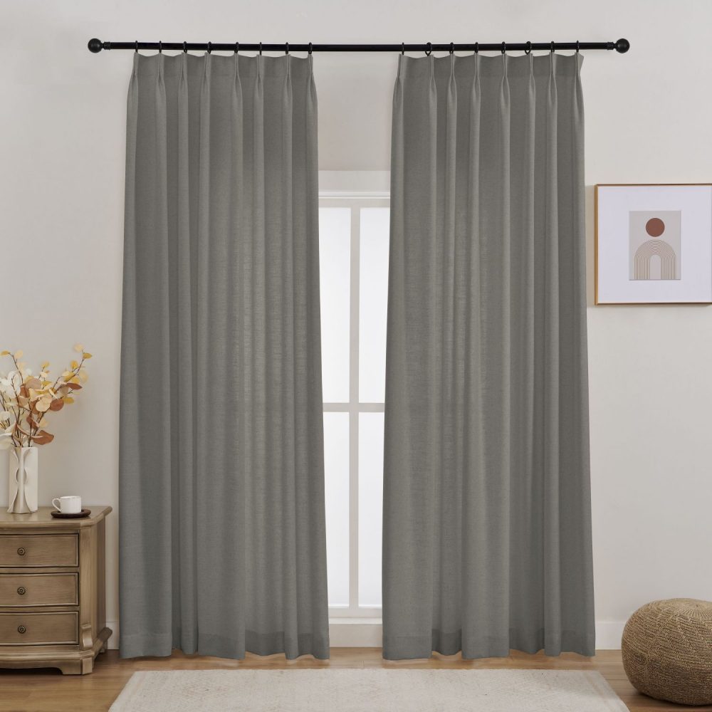 Sabrina Natural Linen Curtains for Living Room