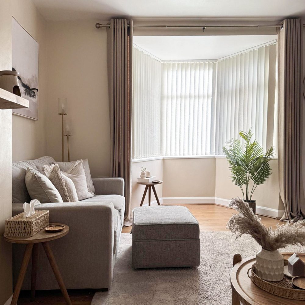 Sabrina Natural Linen Curtains for Living Room