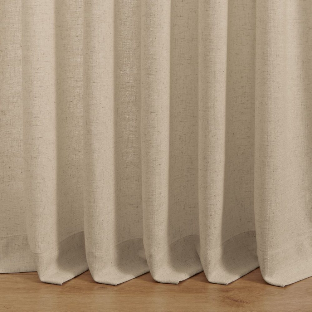Sabrina Natural Linen Curtains for Living Room