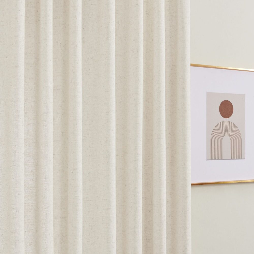 Sabrina Natural Linen Curtains for Living Room