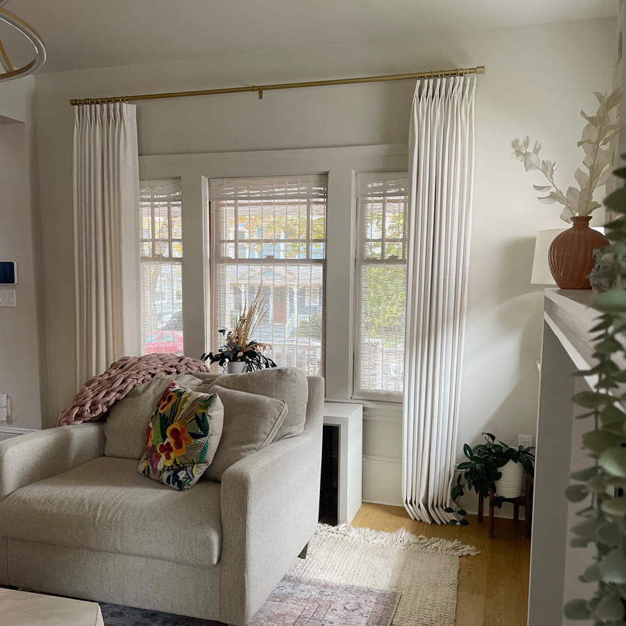 Sabrina Natural Linen Curtains for Living Room