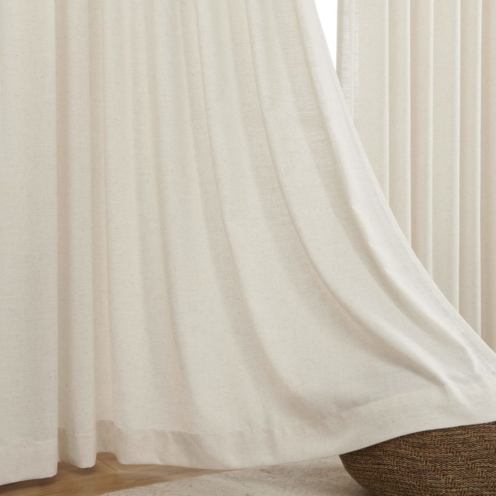 Sabrina Natural Linen Curtains for Living Room