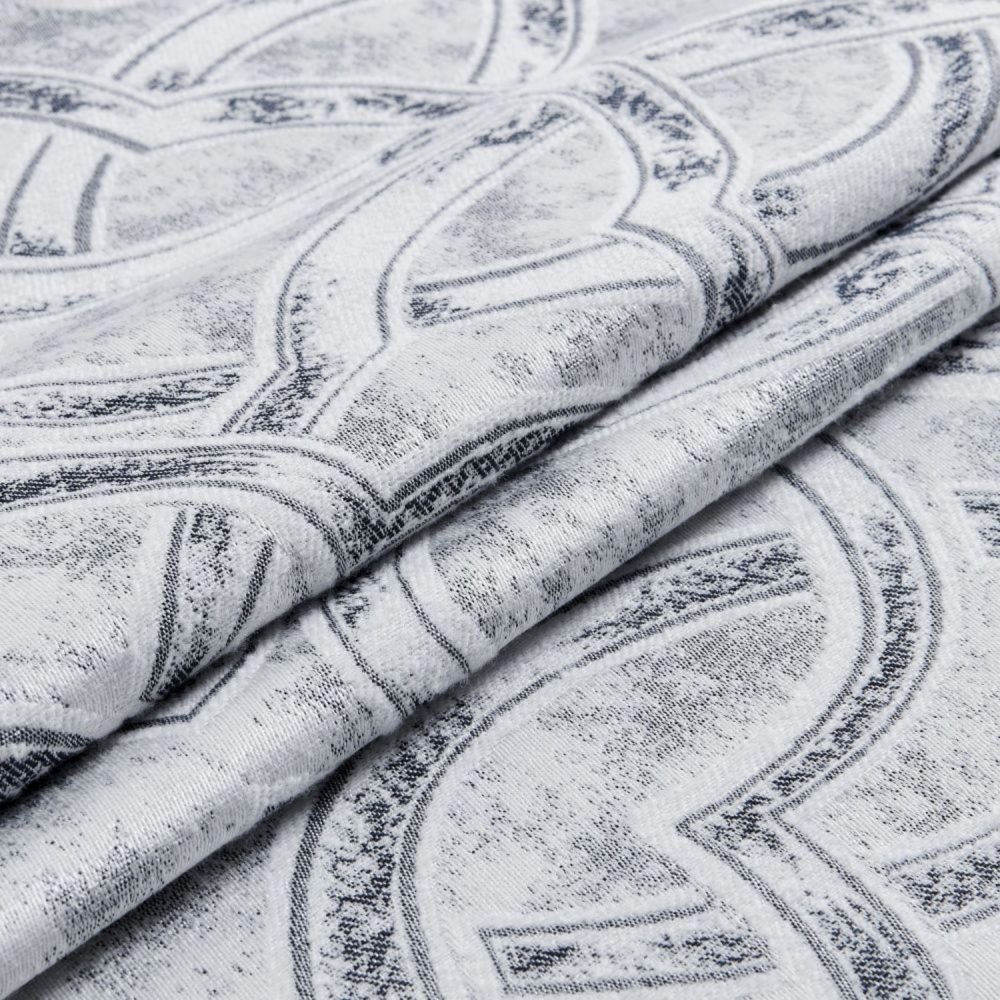 Saige Damask Jacquard Room Darkening Curtains