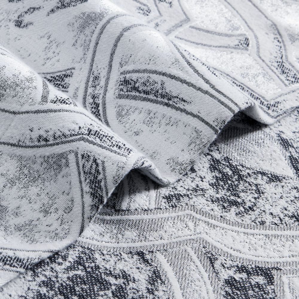 Saige Damask Jacquard Room Darkening Curtains