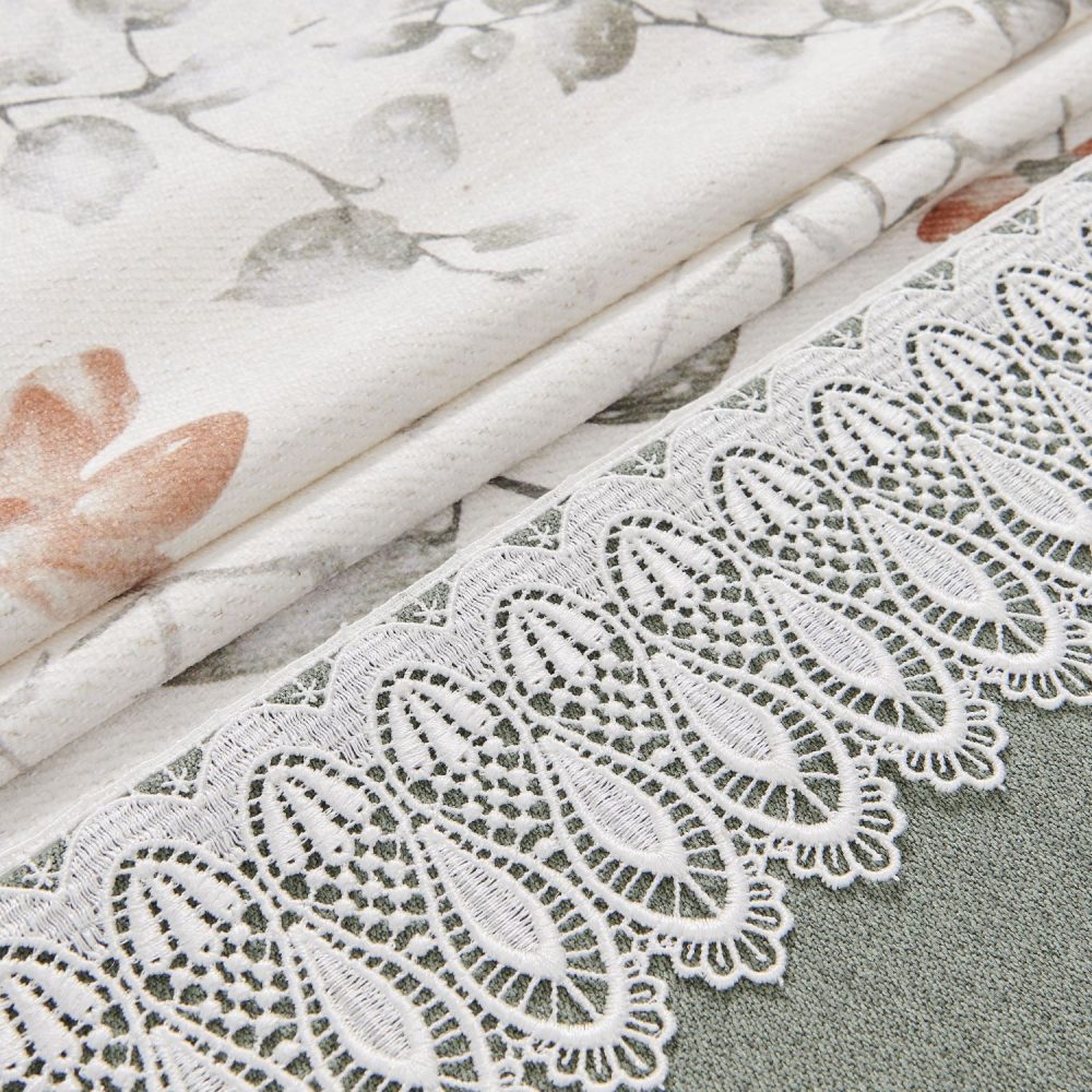 Sandy Gesang Floral bottom Splicing Curtains