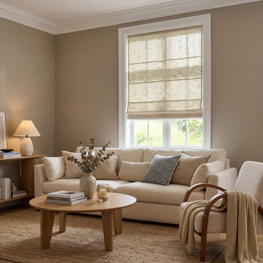 Sara Linen Roman Shade