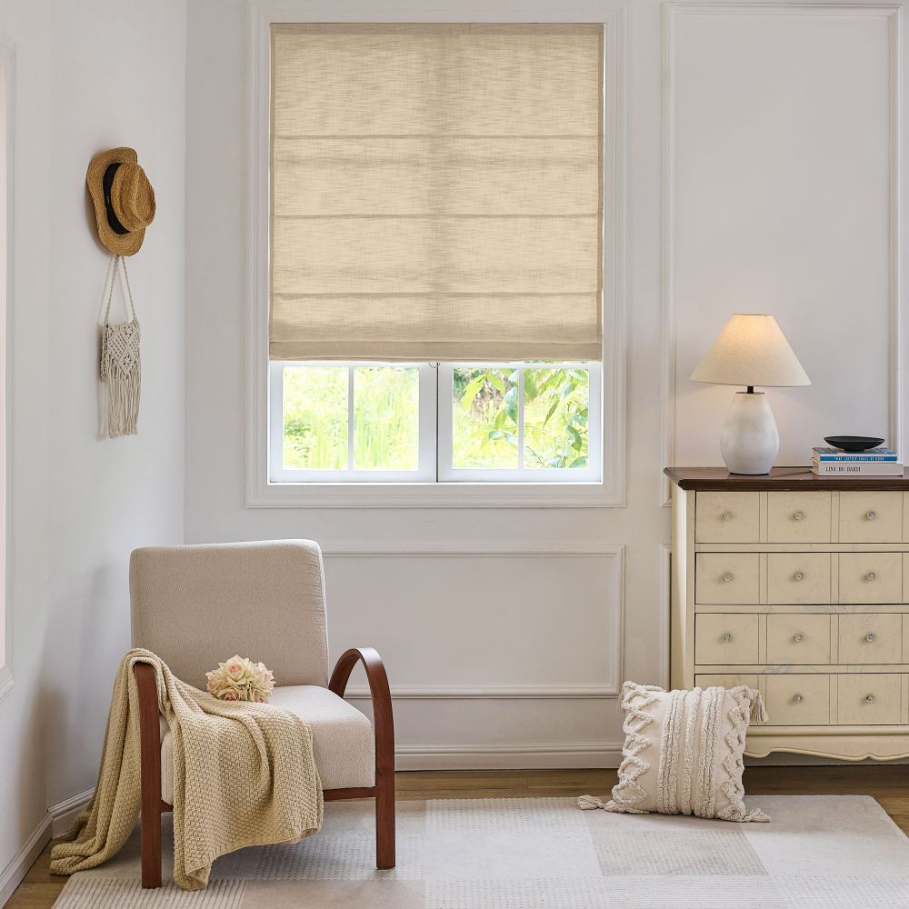 Sara Linen Roman Shade