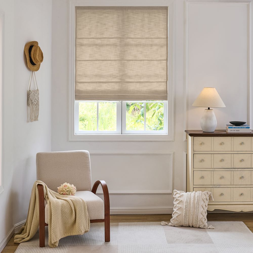 Sara Linen Roman Shade