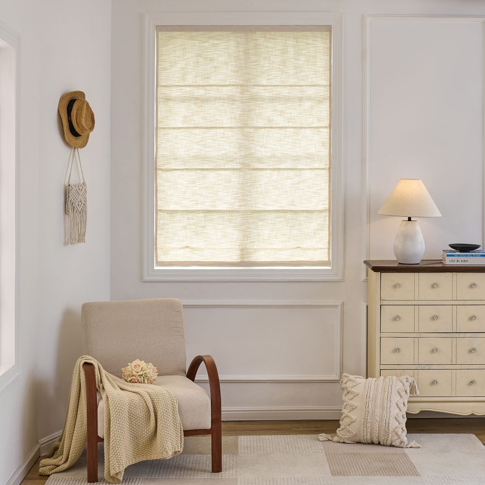 Sara Linen Roman Shade