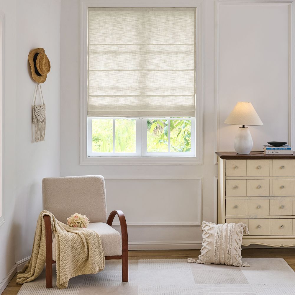 Sara Linen Roman Shade