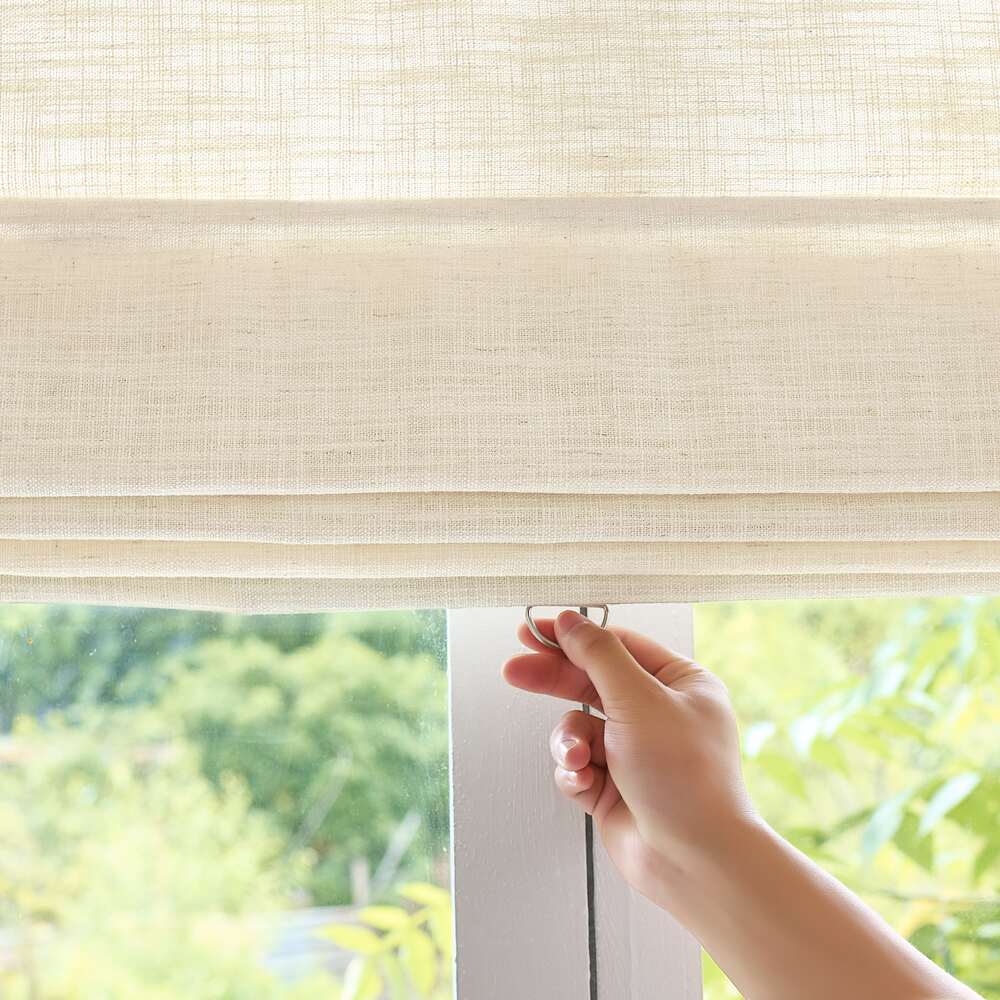 Sara Linen Roman Shade
