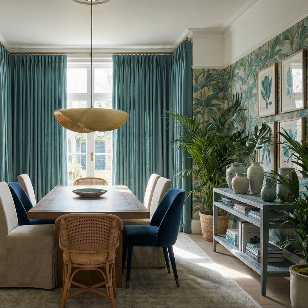 Sara Solid Linen Blend Curtains