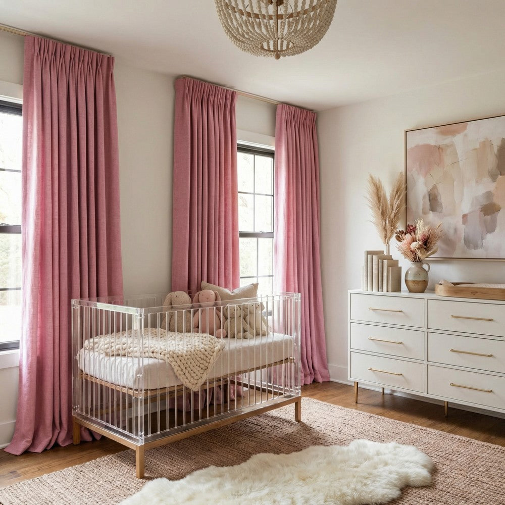 Sara Solid Linen Blend Curtains