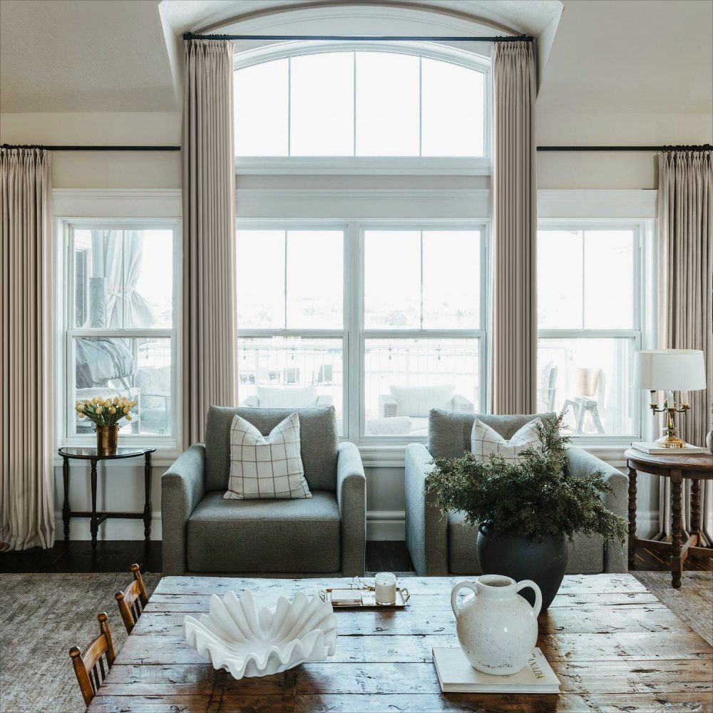 Sara Solid Linen Blend Curtains