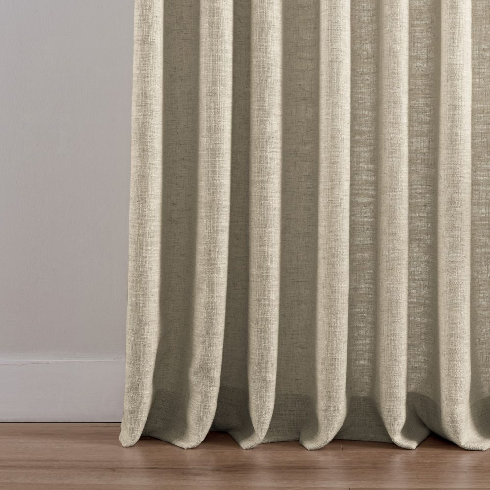 Sara Solid Linen Blend Curtains