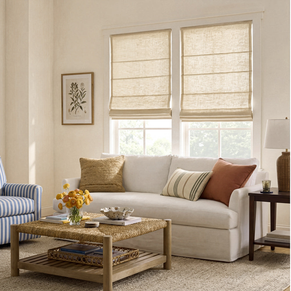 Sara Linen Roman Shade