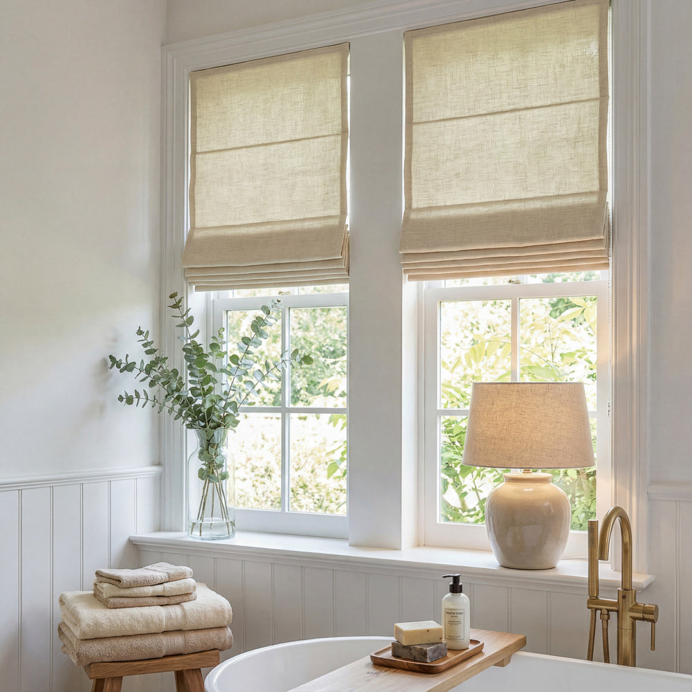 Sara Linen Roman Shade