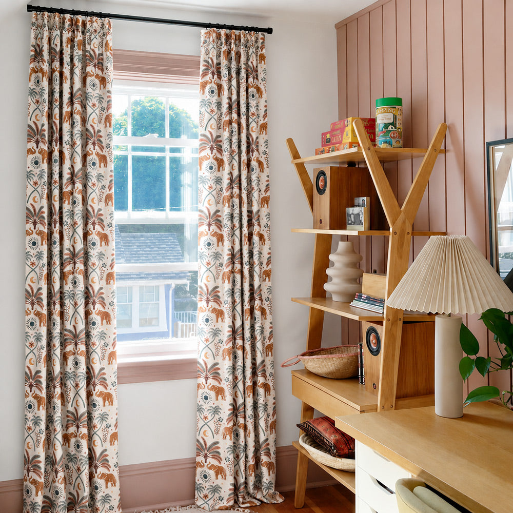 Savana Tropical Retreat Printed Curtains