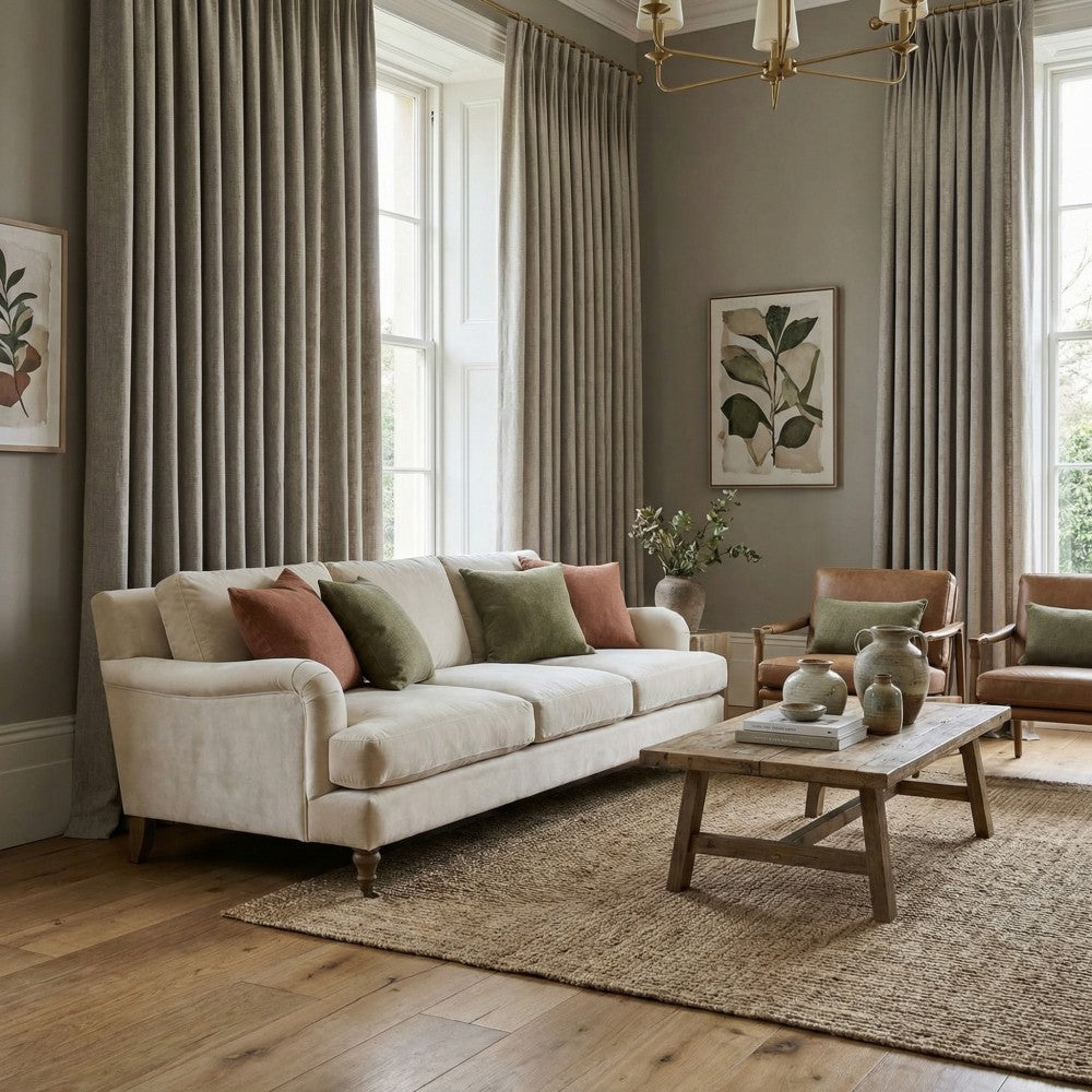 Sebastian Rough Linen Textured Curtains