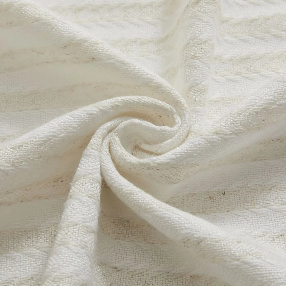 Simon Herringbone Textured Linen Cotton Curtains