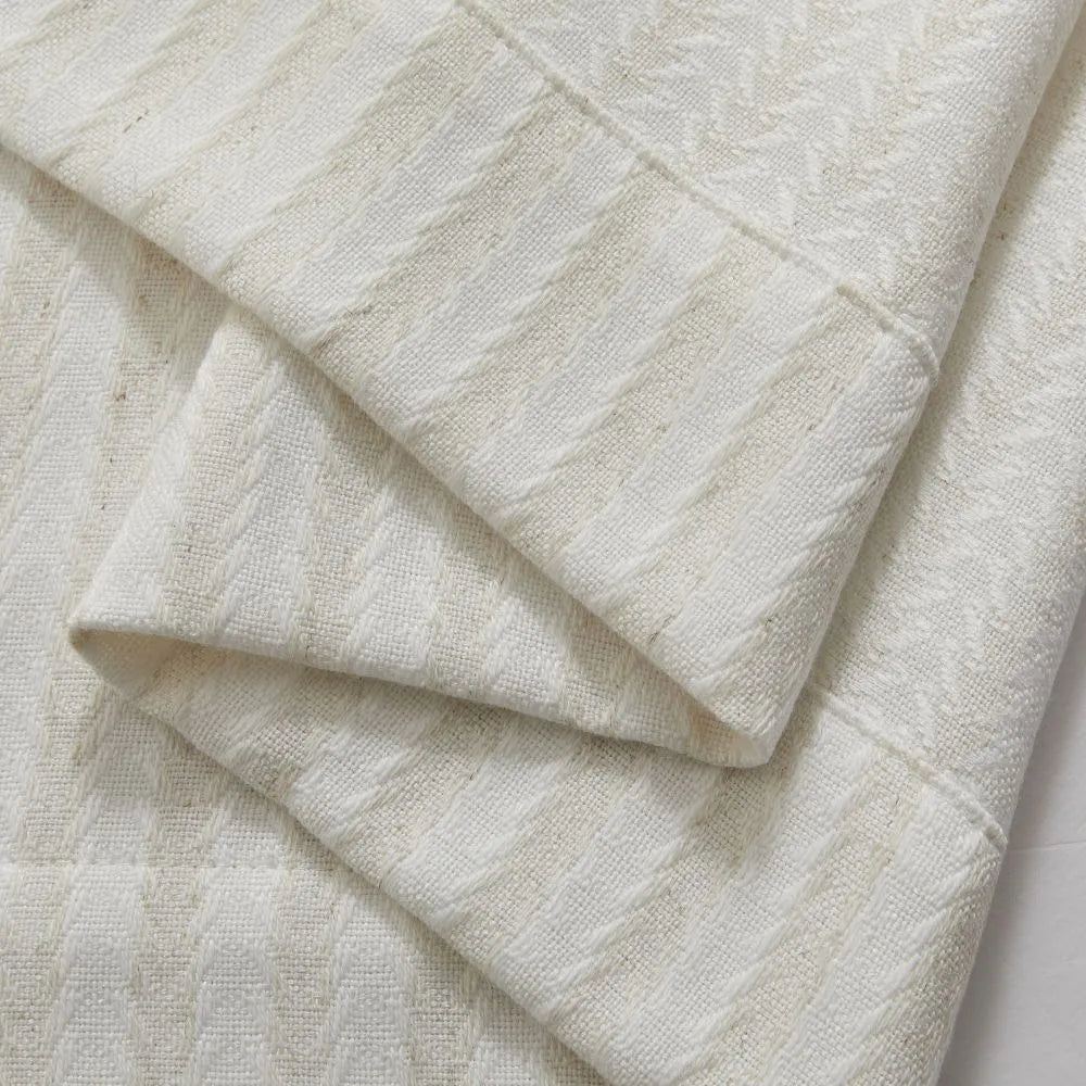 Simon Herringbone Textured Linen Cotton Curtains