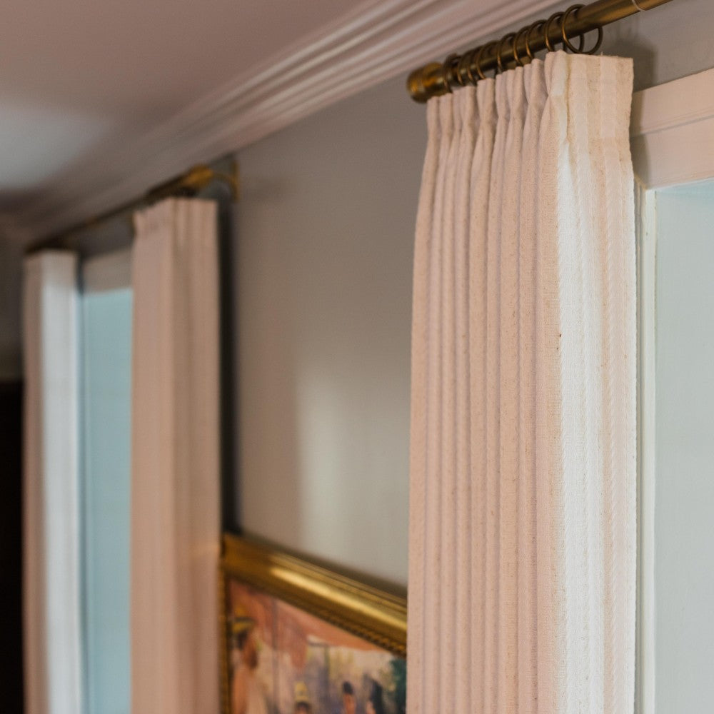 Simon Herringbone Textured Linen Cotton Curtains