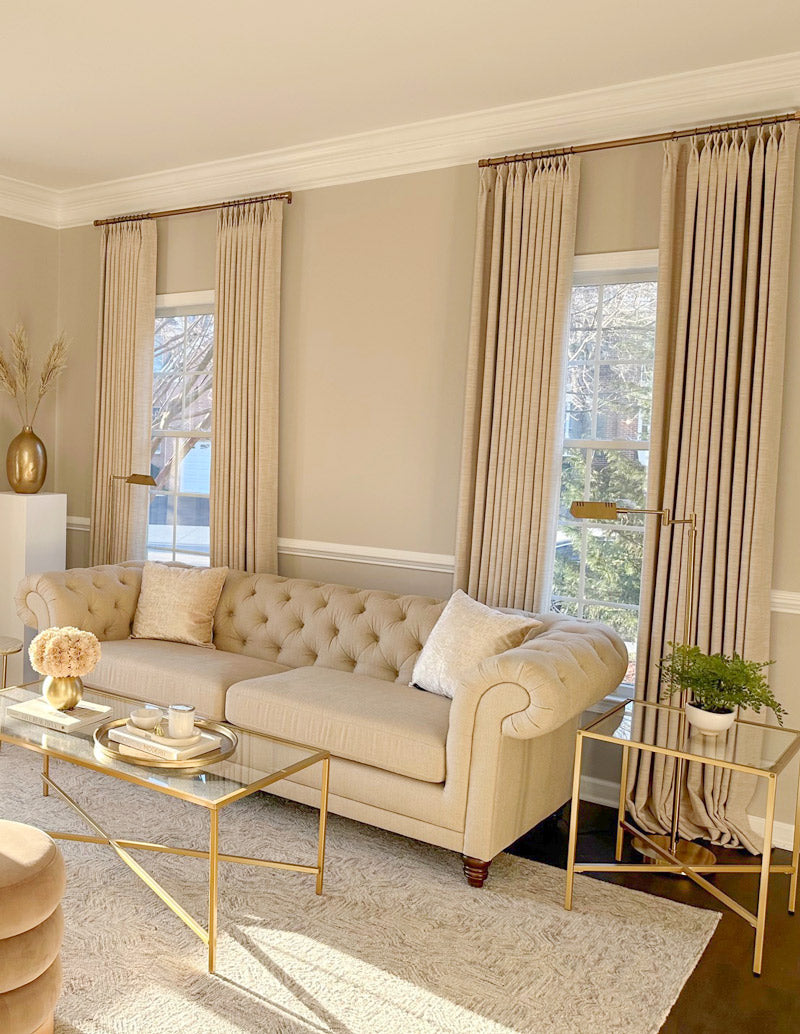 living room Solid Curtains