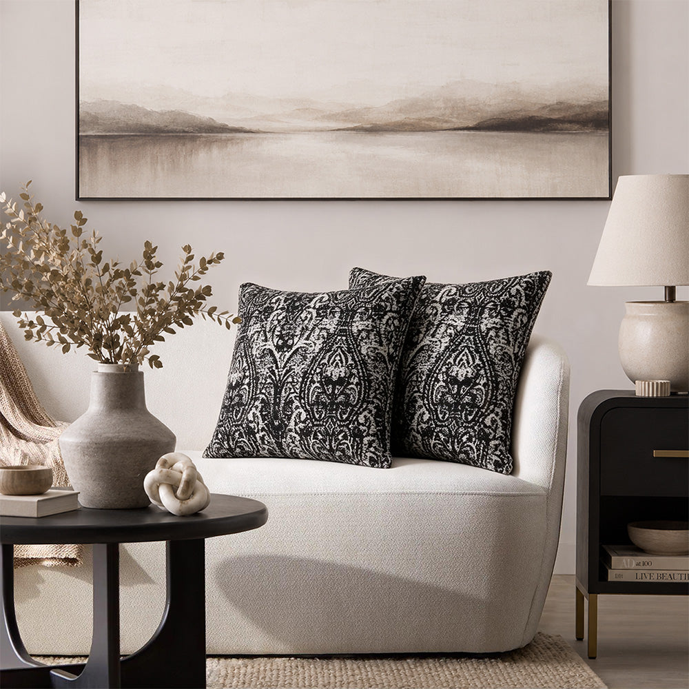 Taies d'oreiller Soren Damask Jacquard