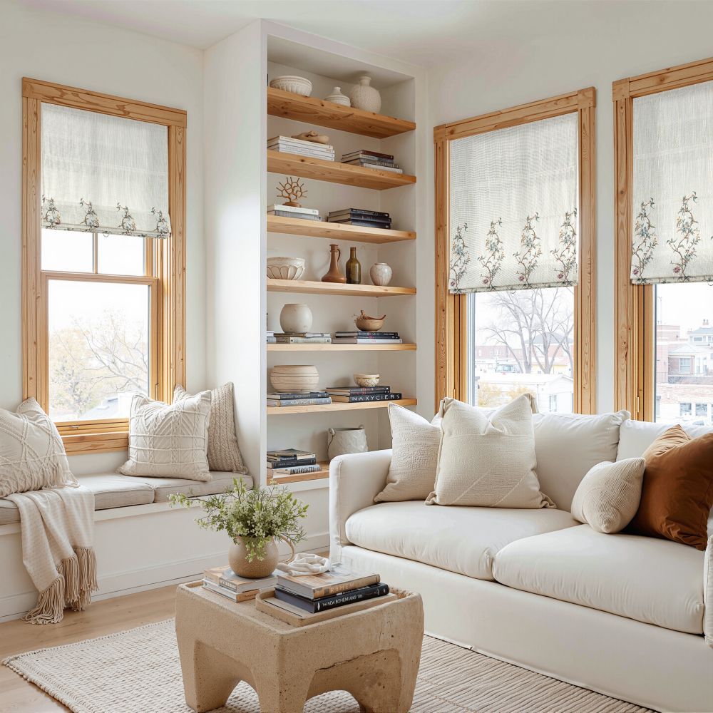 Spring Botanical Roman Shade