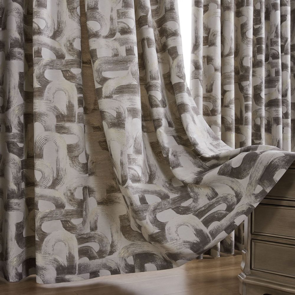 Stark Modern Abstract Geometric Curtains