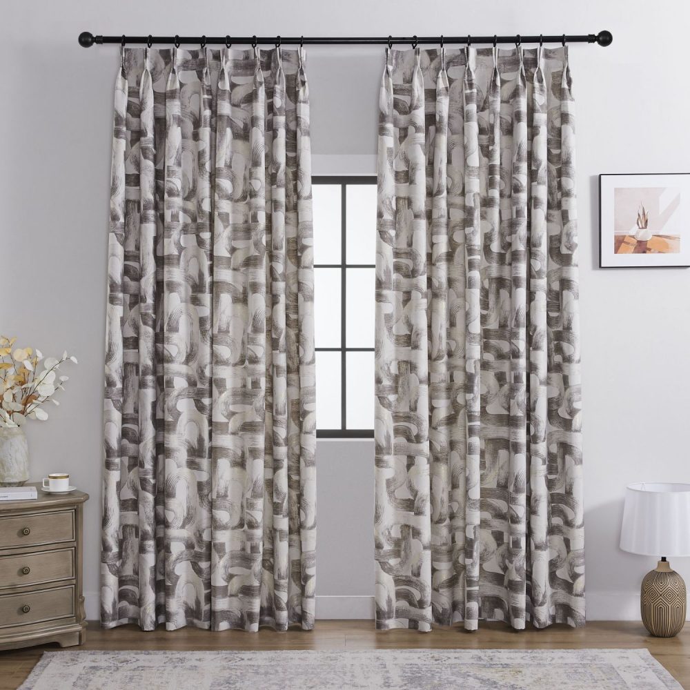 Stark Modern Abstract Geometric Curtains