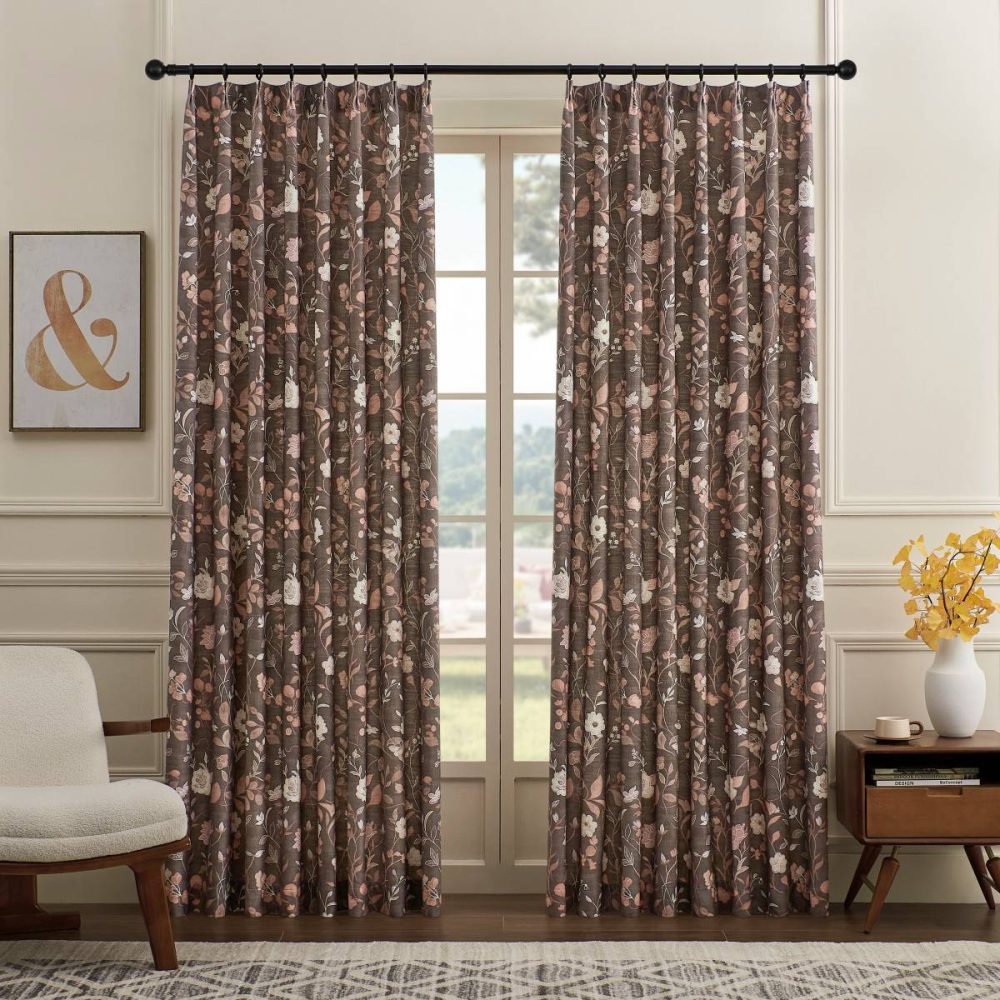 Stella Soft Autumn Floral Botanical Custom Curtains