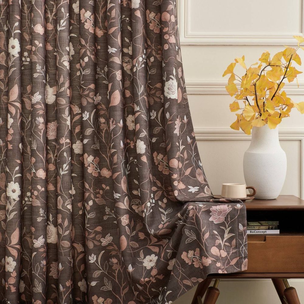 Stella Soft Autumn Floral Botanical Custom Curtains