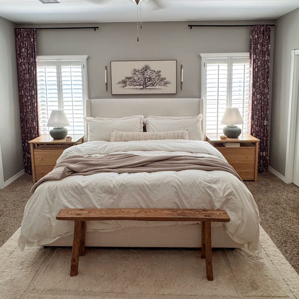 Stella Soft Autumn Floral Botanical Custom Curtains