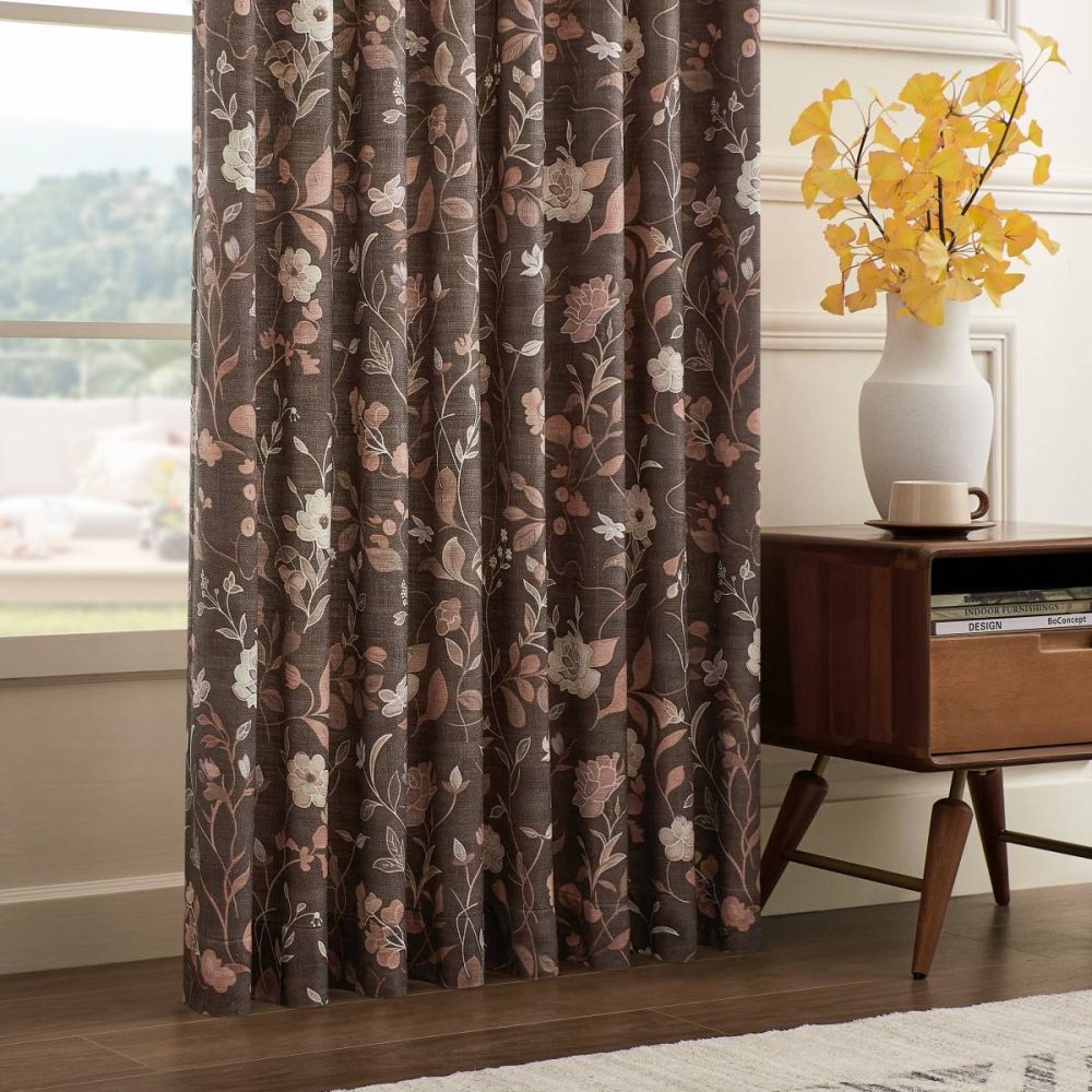 Stella Soft Autumn Floral Botanical Custom Curtains