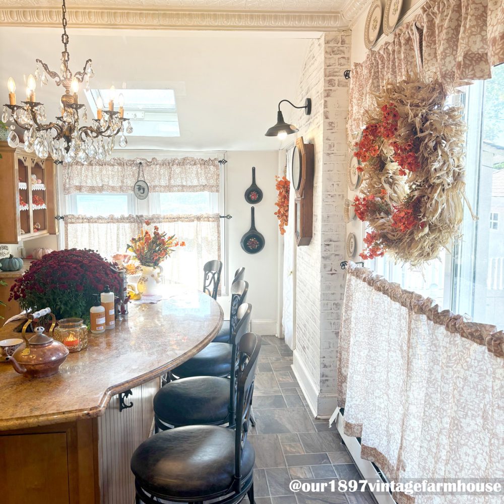 Susie Printed Ditsy Floral Linen Curtains