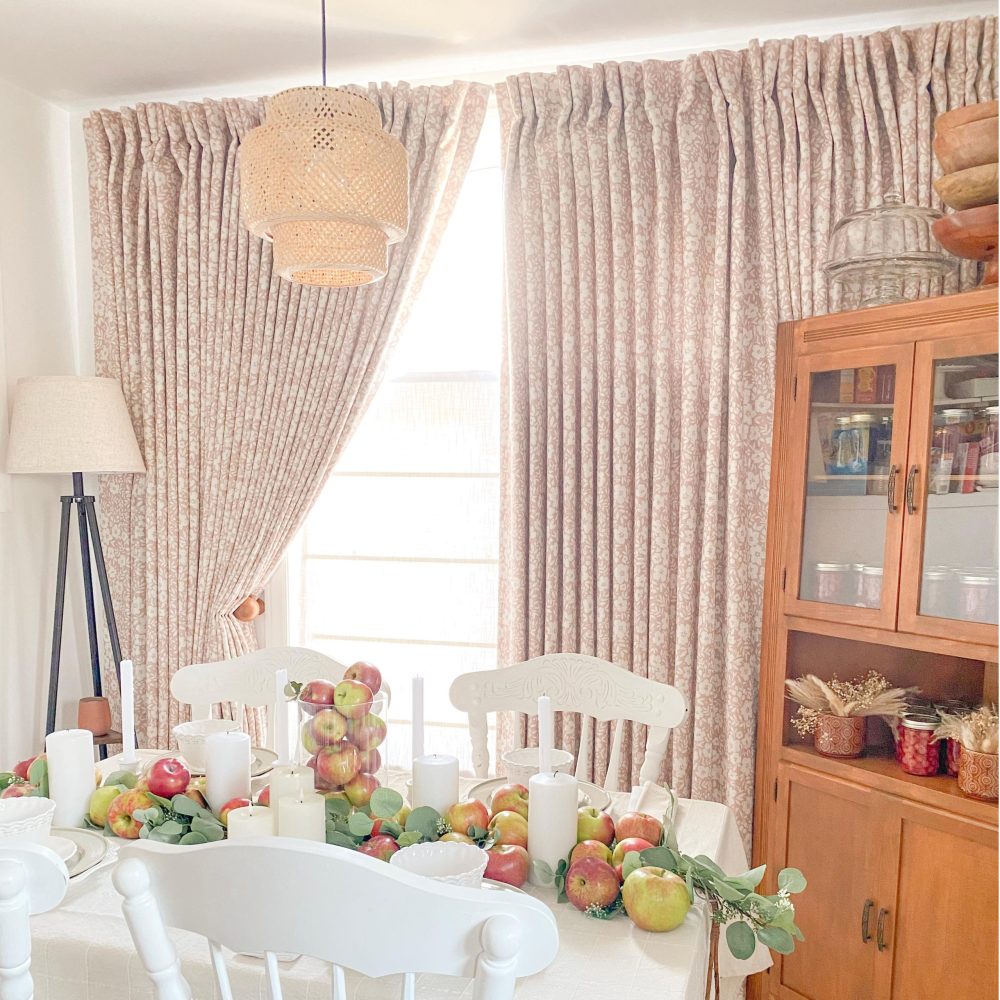 Susie Printed Ditsy Floral Linen Curtains