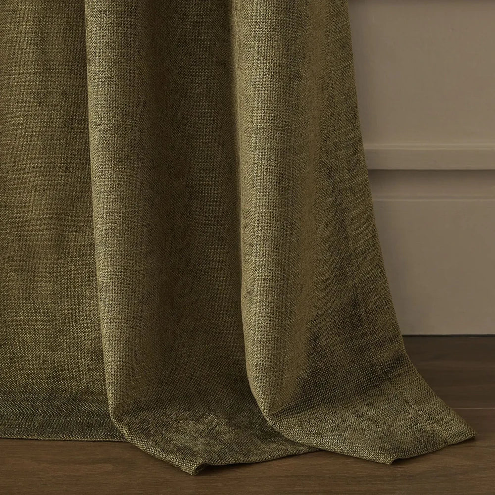 Tamaya Plain Woven Textured Cotton Curtains
