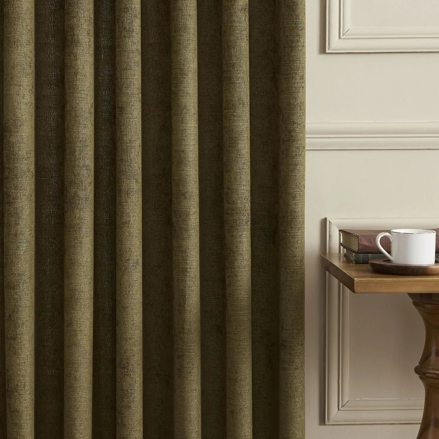 Tamaya Plain Woven Textured Cotton Curtains