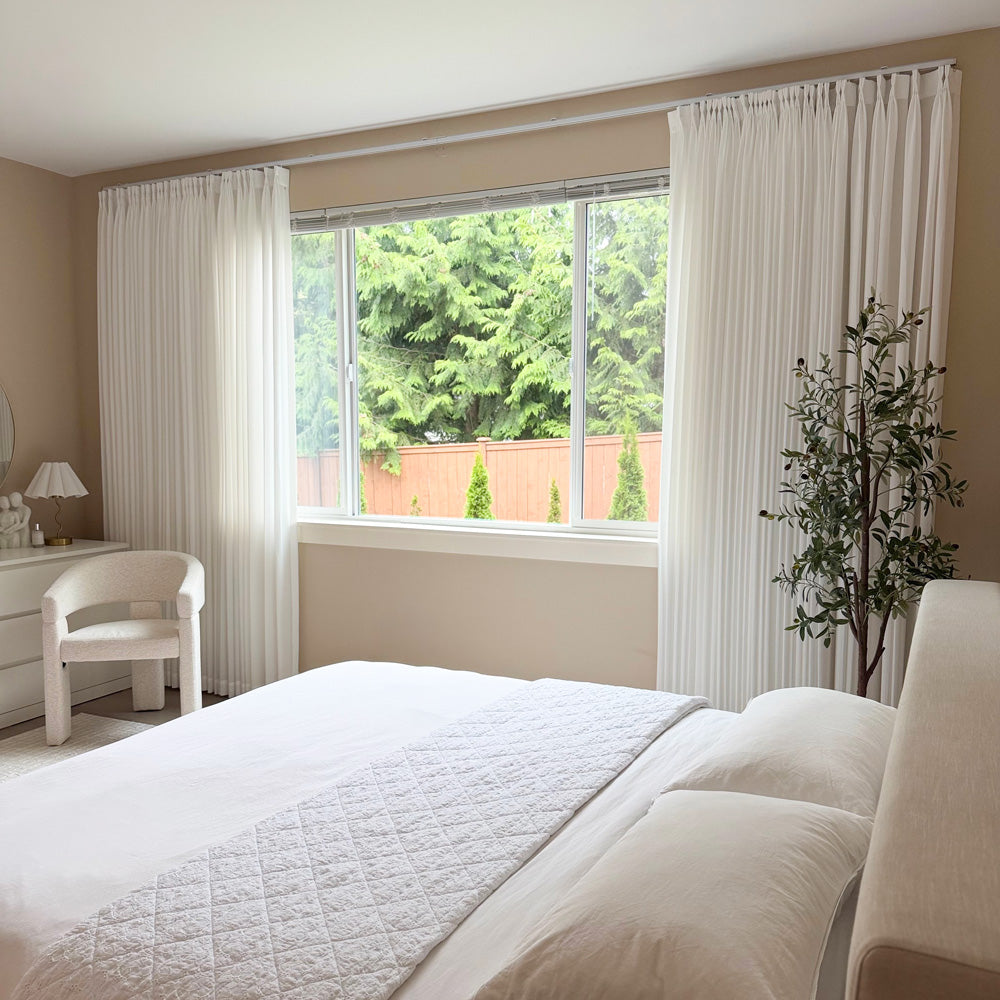 Tate Cotton Soft Semi Sheer Curtains