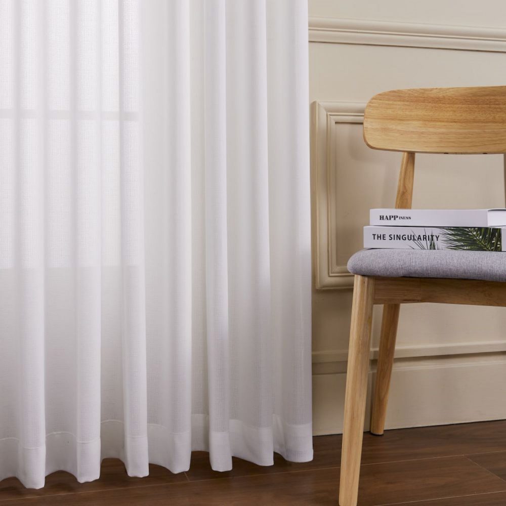 Tate Cotton Soft Semi Sheer Curtains
