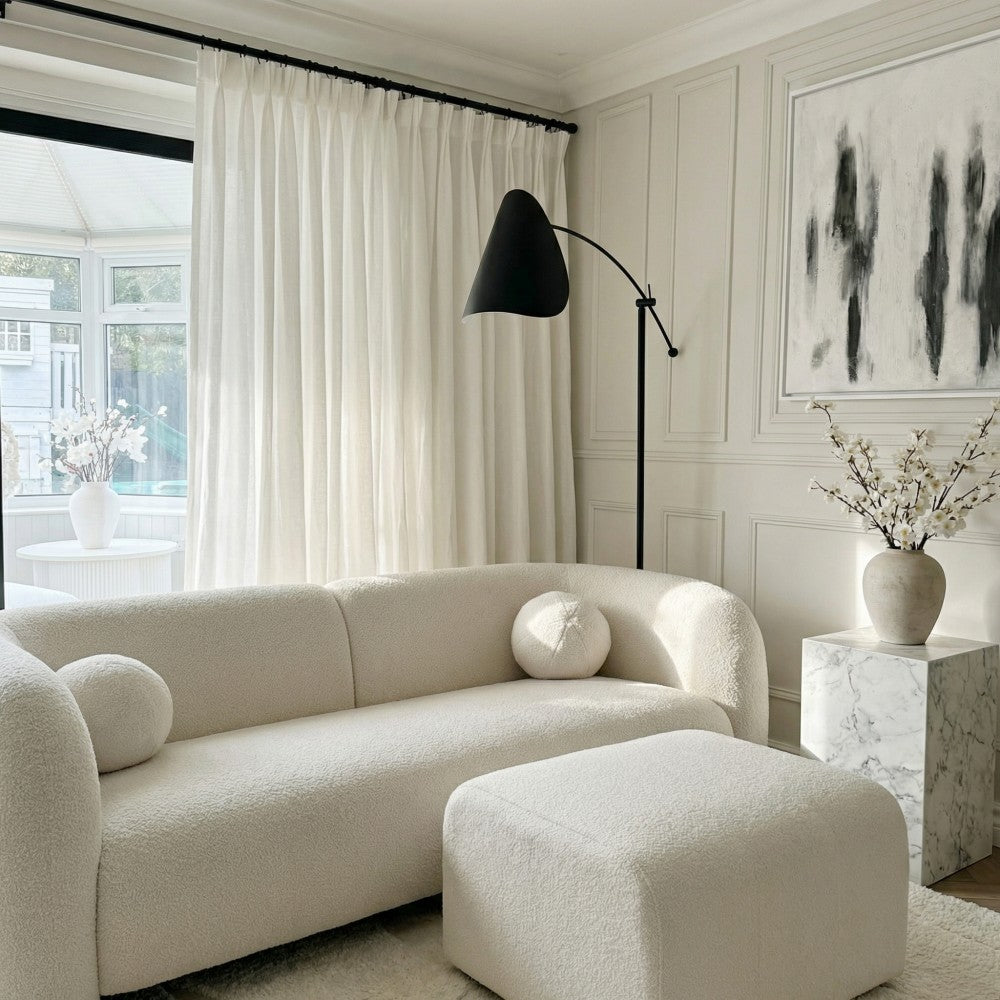 Tate Cotton Soft Semi Sheer Curtains