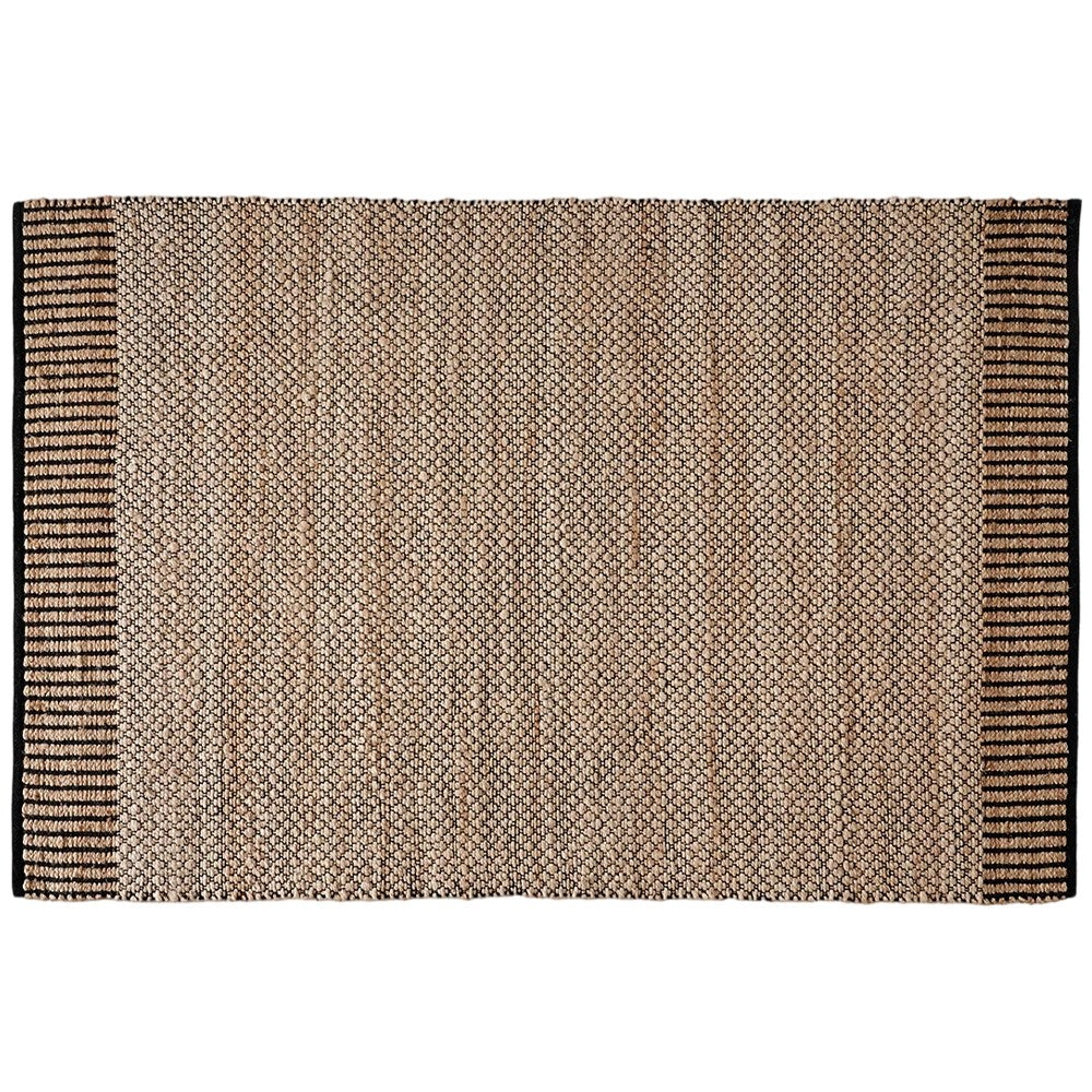 Tavira Handwoven Black Border Jute Rug