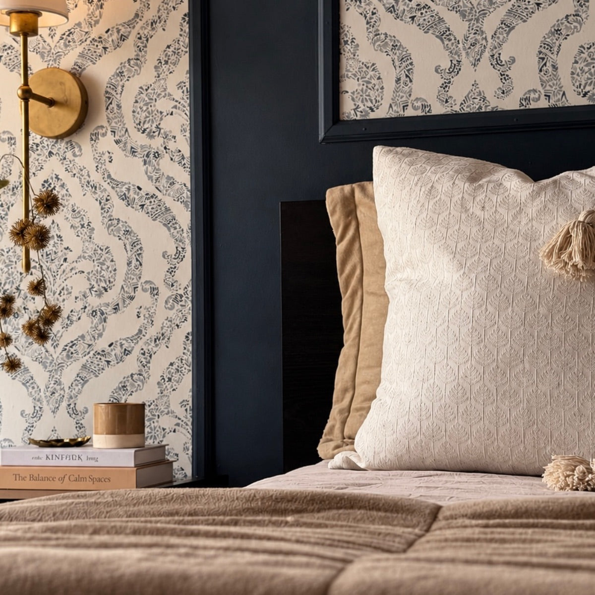 Teagan Wheat Textured Roman Shade