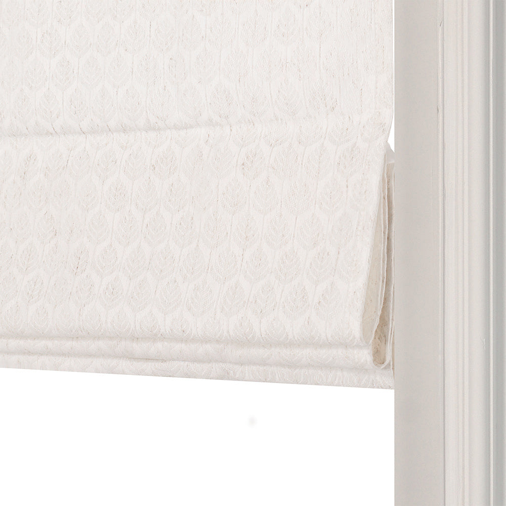 Teagan Wheat Textured Roman Shade