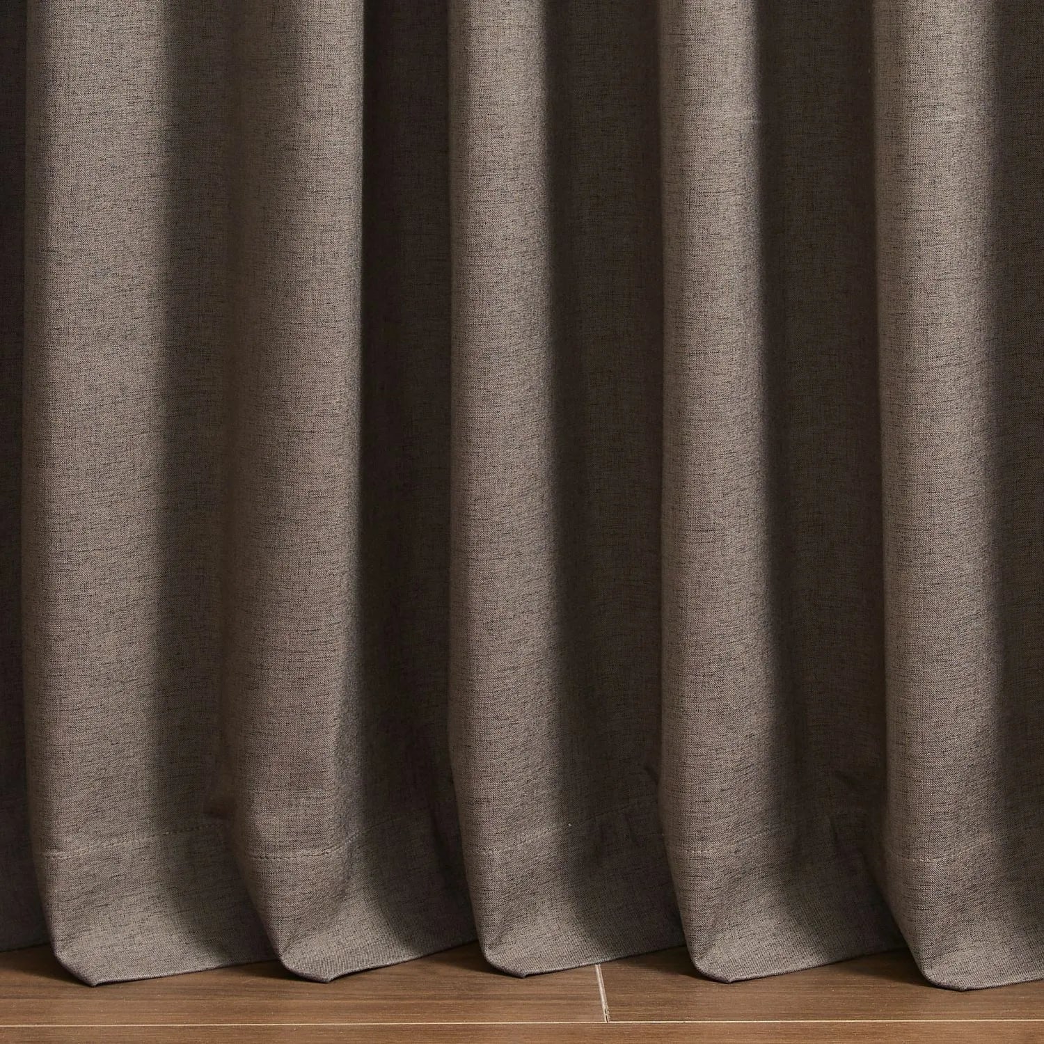 Toby Linen Texture 100% Blackout Curtains