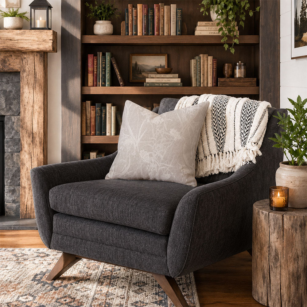 Taies d'oreiller Subtle Botanical Jacquard Vale