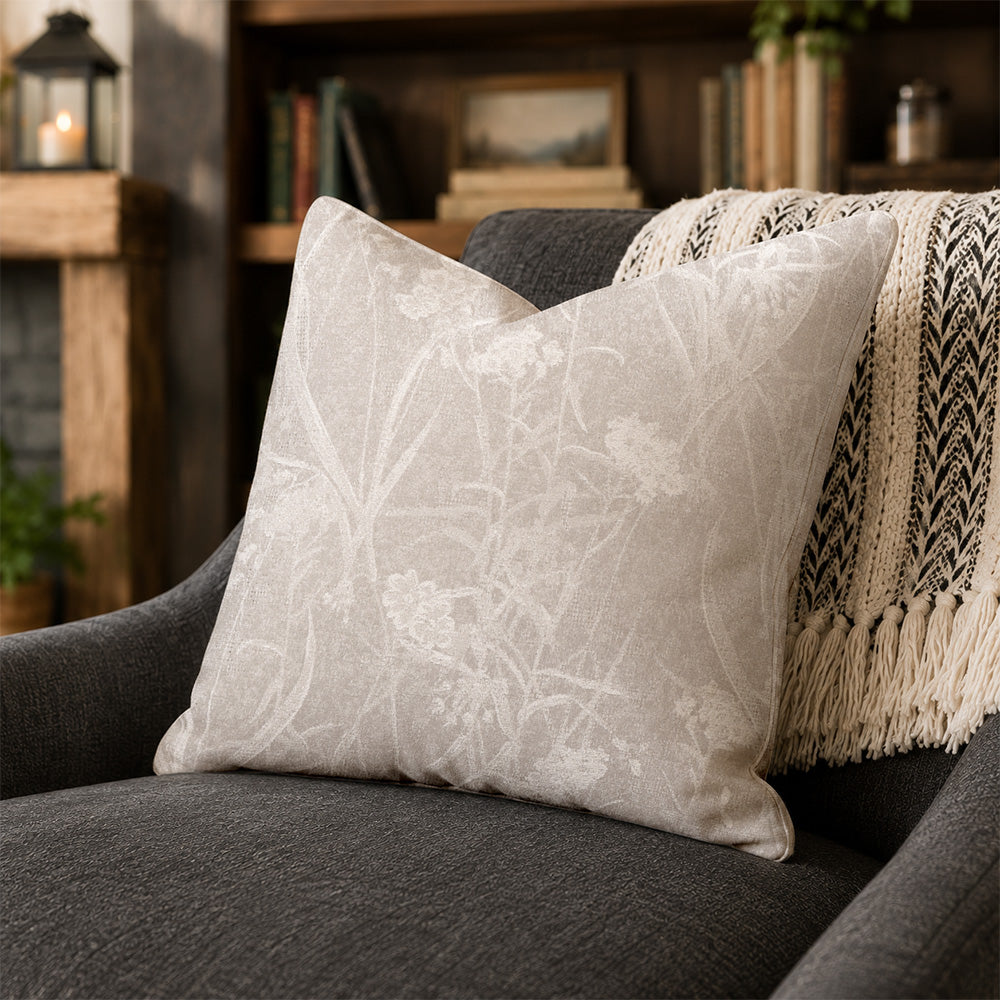 Taies d'oreiller Subtle Botanical Jacquard Vale