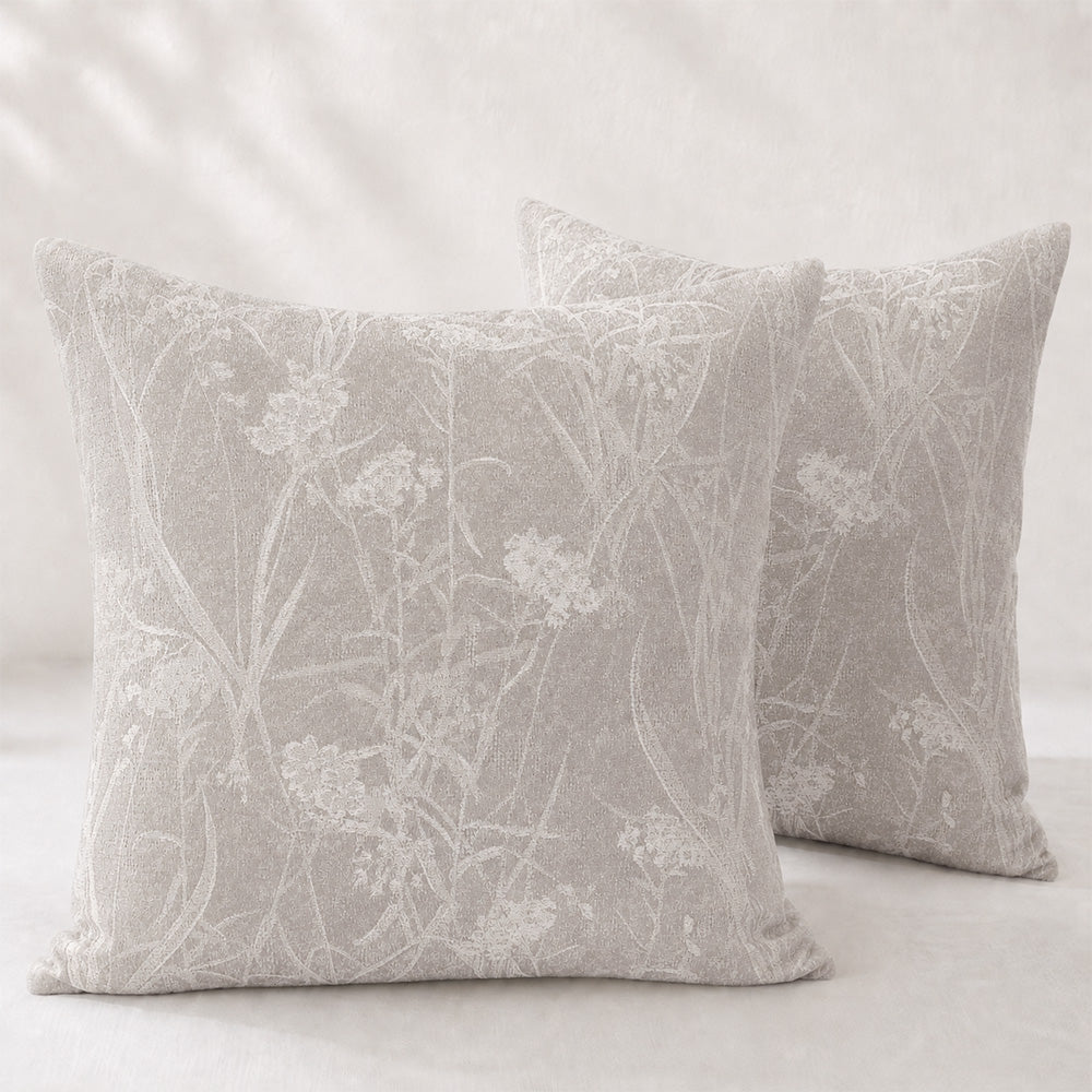 Taies d'oreiller Subtle Botanical Jacquard Vale